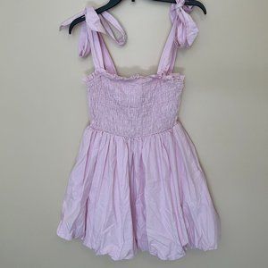 Tie Sleeve Cupcake Dress